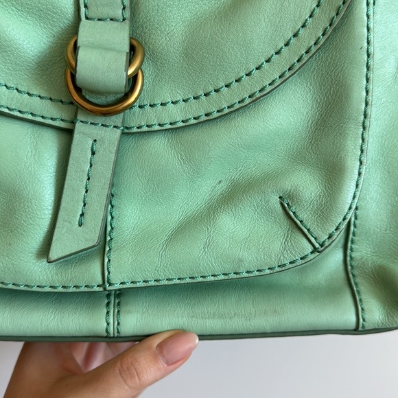 Fossil Sasha Top Zip Crossbody Bag in Mint Green - Picture 3 of 8